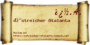 Östreicher Atalanta névjegykártya